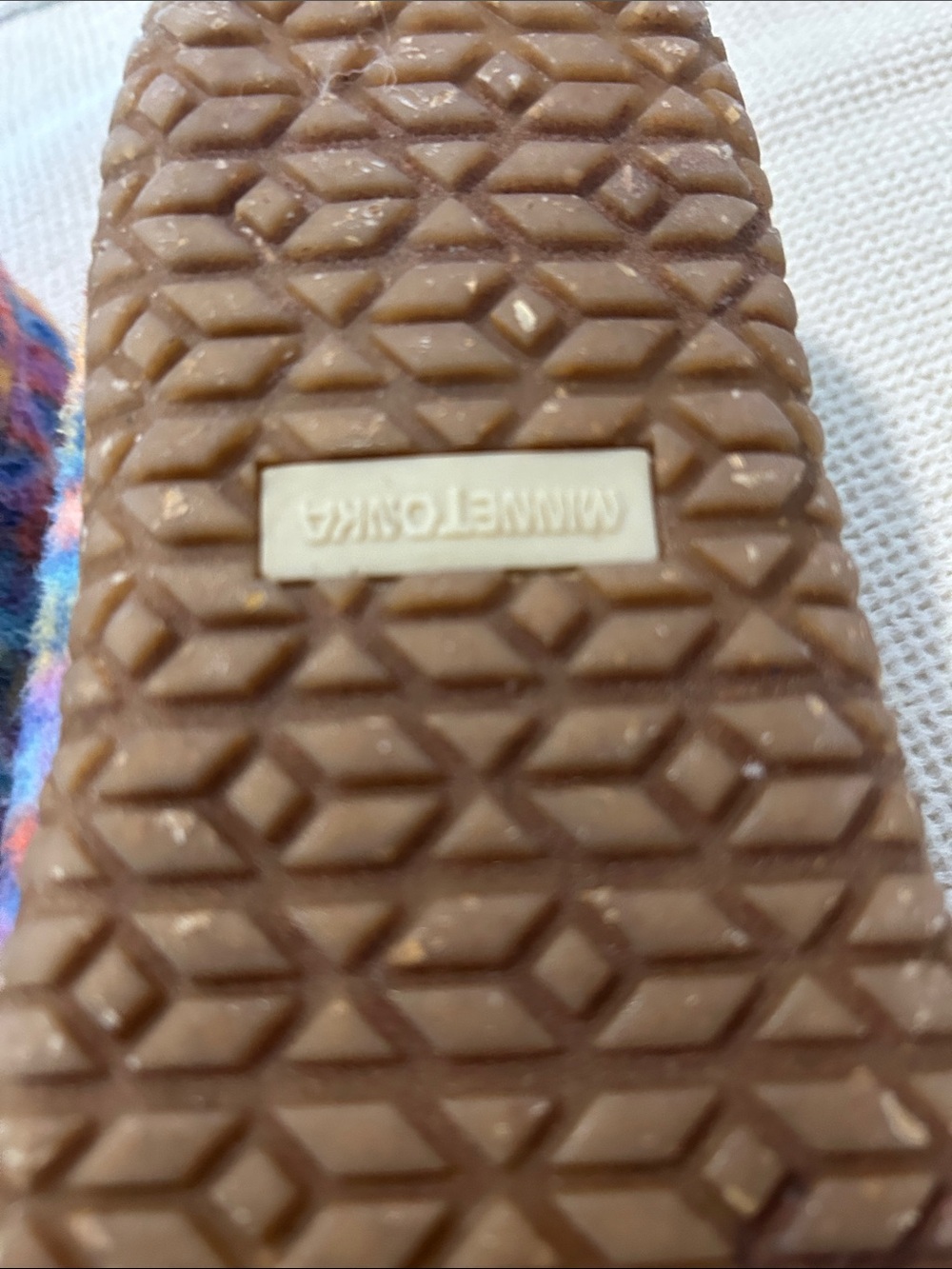 Minnetonka Eco Oak Slippers, Orange Sunset, Size 10, NWOT open package - Picture 10 of 13